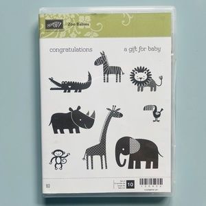Stampin' Up! Zoo Babies Rubber Stamp Set